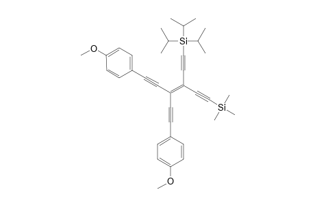 1-(4'-Methoxyphenyl)-3-(4'-methoxyphenyl)ethynyl]-4-[(triisopropylsilyl)ethynyl]-6-(trimethylsilyl)hex-3-ene-1,5-diyne