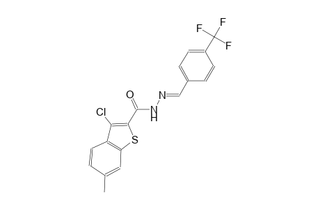 3-chloro-6-methyl-N'-{(E)-[4-(trifluoromethyl)phenyl]methylidene}-1-benzothiophene-2-carbohydrazide