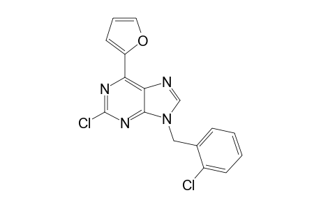 6-(2-Furyl)-2-chloro-9-[(2-chlorophenyl)methyl]-9H-purine