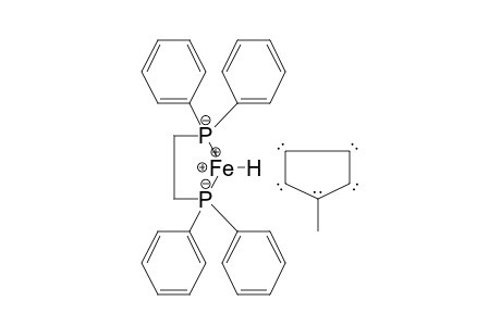 Iron, [1,2-ethanediylbis[diphenylphosphine]-P,P']hydro[(1,2,3,4,5-.eta.)-1-methyl-2,4-cyclopentadien-1-yl]-
