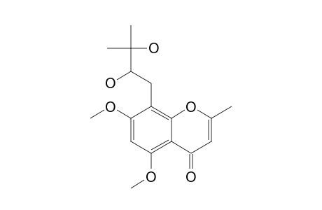PERFORATIN-D;5,7-DIMETHOXY-2-METHYL-8-(2,3-DIHYDROXY-3-METHYLBUTYL)-CHROMONE