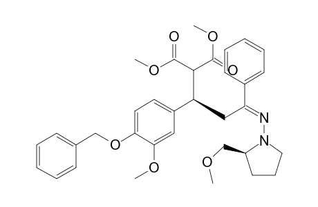 Dimethyl-(2'S,2R)-(+)-2-(4-benzyloxy-3-methoxyphenyl)-4-[2-(methoxymethyl)pyrrolidinoimino]-4-phenyl-1,1-butanedicarboxylate