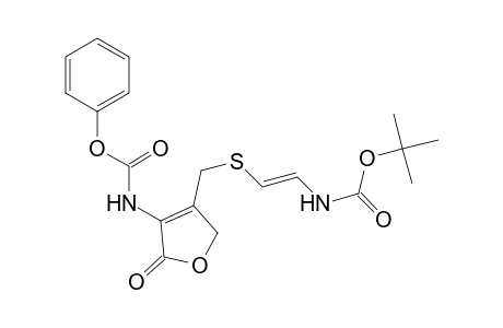 Carbamic acid, [4-[[[2-[[(1,1-dimethylethoxy)carbonyl]amino]ethenyl]thio]methyl]-2,5 -dihydro-2-oxo-3-furanyl]-, phenyl ester, (E)-