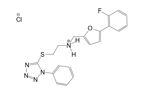 N-{[5-(2-fluorophenyl)-2-furyl]methyl}-2-[(1-phenyl-1H-tetraazol-5-yl)sulfanyl]ethanaminium chloride