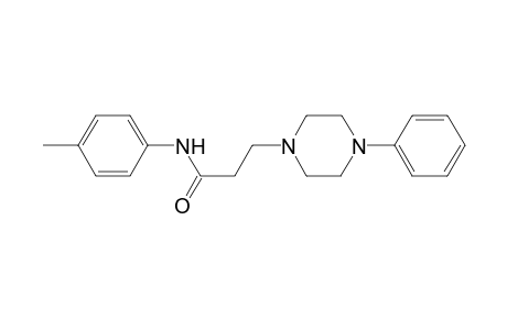 N-(4-Methylphenyl)-3-(4-phenyl-1-piperazinyl)propanamide