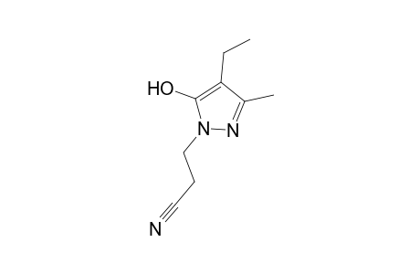 3-(4-Ethyl-5-hydroxy-3-methyl-1H-pyrazol-1-yl)propanenitrile