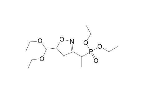 5-(Diethoxymethyl)-3-[1-(diethoxyphosphinyl)ethyl]-2-isoxazoline