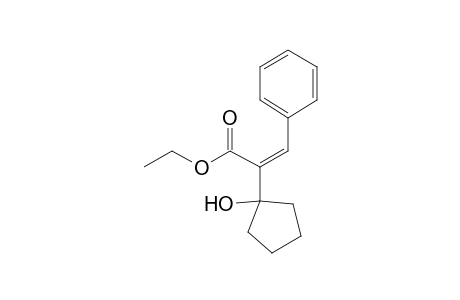 (Z)-2-(1-hydroxycyclopentyl)-3-phenyl-2-propenoic acid ethyl ester