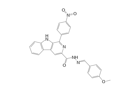 1-(4-Nitrophenyl)-N'-(4-methoxybenzylidene)-9H-pyrido[3,4-b]indole-3-carbohydrazide