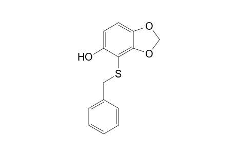 4-[Benzylthio]-5-hydroxy-1,3-benzodioxole