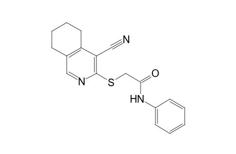 2-[(4-Cyano-5,6,7,8-tetrahydro-3-isoquinolinyl)sulfanyl]-N-phenylacetamide