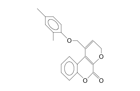1-(2,4-Dimethyl-phenoxymethyl)-pyrano(2,3-C)(1)benzopyran-5(2H)-one