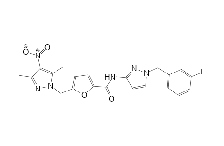 5-[(3,5-dimethyl-4-nitro-1H-pyrazol-1-yl)methyl]-N-[1-(3-fluorobenzyl)-1H-pyrazol-3-yl]-2-furamide