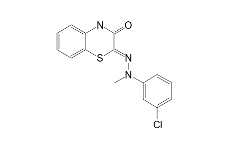 2-Oxo-3-[N(2)-(3'-chlorophenyl)-N(2)-methylhydrazono]-2,3-dihydro-1,4-benzothiazine