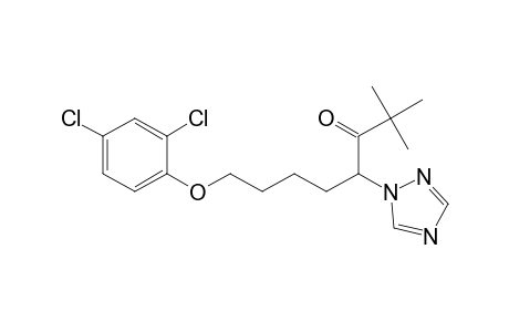 3-Octanone, 8-(2,4-dichlorophenoxy)-2,2-dimethyl-4-(1H-1,2,4-triazol-1-yl)-