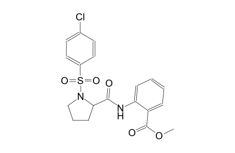 benzoic acid, 2-[[[1-[(4-chlorophenyl)sulfonyl]-2-pyrrolidinyl]carbonyl]amino]-, methyl ester