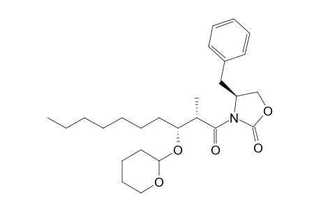 (4S)-4-Benzyl-3-[(2S,3R)-2-methyl-3-(tetrahydro-2H-pyran-2-yloxy)decanoyl]-1,3-oxazolidin-2-one