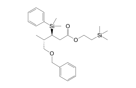 (3S,4S)-3-[dimethyl(phenyl)silyl]-4-methyl-5-phenylmethoxypentanoic acid 2-trimethylsilylethyl ester