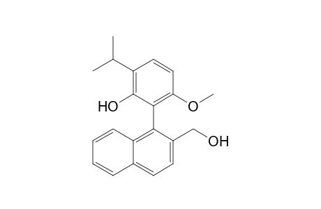 2-Hydroxymethyl-1-(2'-hydroxy-3'-isopropyl-6'-methoxyphenyl)naphthalene