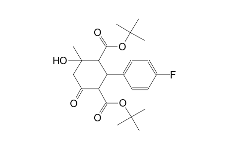di(tert-butyl) 2-(4-fluorophenyl)-4-hydroxy-4-methyl-6-oxo-1,3-cyclohexanedicarboxylate