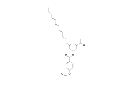 (-)-3-[{(4E,6E,8E)-dodeca-4,6,8-trienyl}oxy]-2-(4-acetoxybenzoyl)prop-1-yl acetate