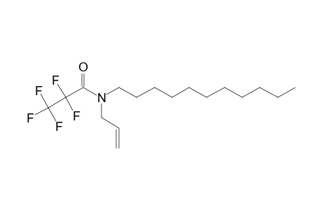 Pentafluoropropionamide, N-allyl-N-undecyl-