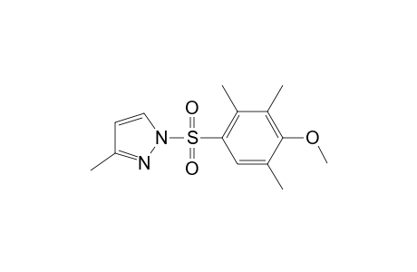 1-[(4-methoxy-2,3,5-trimethylbenzene)sulfonyl]-3-methyl-1H-pyrazole