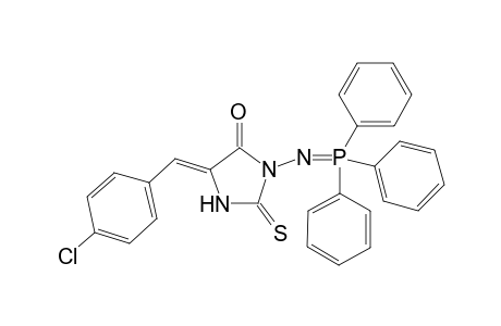 (5Z)-5-[(4-chlorophenyl)methylidene]-2-sulfanylidene-3-(triphenylphosphoranylideneamino)-4-imidazolidinone