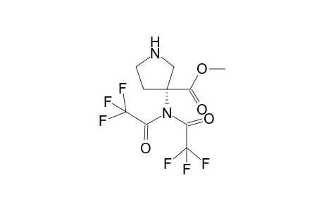 (D) methyl N,N'-bis(trifluoroacetyl)-3-aminopyrrolidine-3-carboxylate