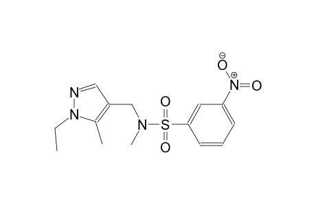 benzenesulfonamide, N-[(1-ethyl-5-methyl-1H-pyrazol-4-yl)methyl]-N-methyl-3-nitro-