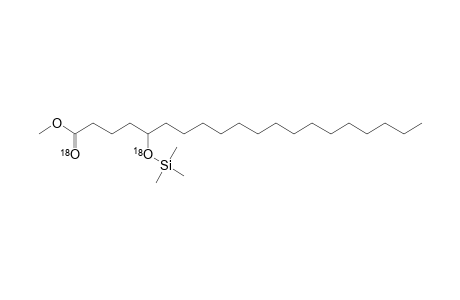Methyl 5-(trimethylsilyloxy)-bis[O(18)eicosanoate