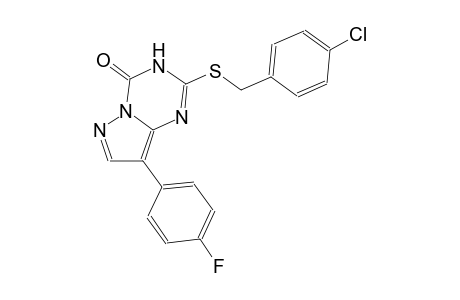 pyrazolo[1,5-a][1,3,5]triazin-4(3H)-one, 2-[[(4-chlorophenyl)methyl]thio]-8-(4-fluorophenyl)-