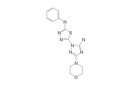 2-(5-AMINO-3-MORPHOLINO-1H-1,2,4-TRIAZOL-1-YL)-5-PHENYLIMINO-4,5-DIHYDRO-1,3,4-THIADIAZOLE