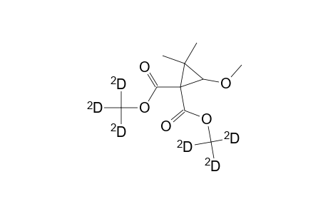 1,1-Cyclopropanedicarboxylic acid, 3-methoxy-2,2-dimethyl-, di(methyl-D3) ester, (.+-.)-