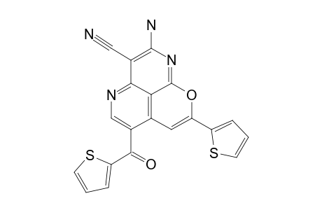 2-AMINO-8-(THIOPHEN-2-YL)-6-(THIOPHENE-2-CARBONYL)-PYRANO-[4,3,2-DE]-[1,6]-NAPHTHYRIDINE-3-CARBONITRILE