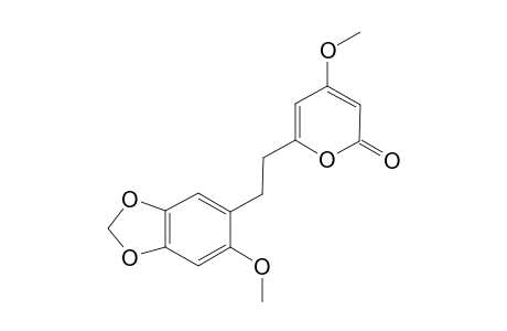 4-METHOXY-6-(11,12-METHYLENEDIOXY-14-METHOXYDIHYDROSTYRYL)-2-PYRONE