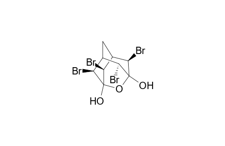 4alpha,8alpha,9beta,10alpha-Tetrabromo-1,3-dihydroxy-2-oxa-adamantane
