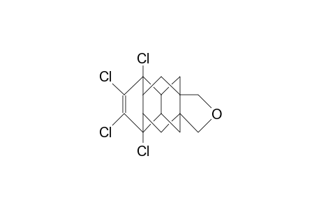 11-Oxa-2,3,4,5-tetrachloro-hexacyclo(7.6.1.1/6,13/.0/2,7/.0/5,15/.0/9,13.)hepta-3-decene