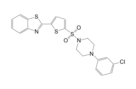 benzothiazole, 2-[5-[[4-(3-chlorophenyl)-1-piperazinyl]sulfonyl]-2-thienyl]-