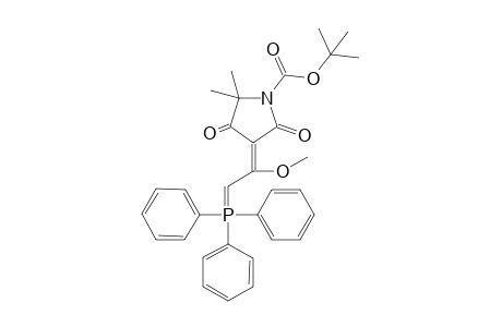 N-tert-Butoxycarbonyl-3-[1'-methoxy-2'-(triphenylphosphoranylidene)ethen-1'-yl]-5,5-dimethylpyrrolidine-2,4-dione