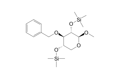 Methyl-3-O-benzyl-2,4-bis-O-trimethylsilyl.beta.-D-xylopyranosid