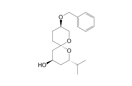(2S,4R,6S,9R)-9-Benzyloxy-2-(1-(methyl)ethyl)-1,7-dioxaspiro[5.5]undecan-4-ol