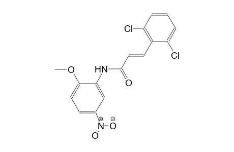 (2E)-3-(2,6-dichlorophenyl)-N-(2-methoxy-5-nitrophenyl)-2-propenamide