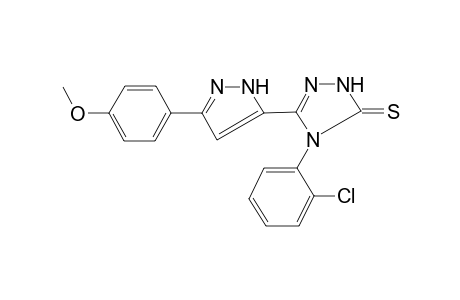4-(2-Chlorophenyl)-3-[3-(4-methoxyphenyl)-1H-pyrazol-5-yl]-1H-1,2,4-triazole-5-thione