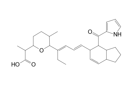 2-[5-methyl-6-[(3E,5E)-6-[4-(1H-pyrrol-2-ylcarbonyl)-2,3,3a,4,5,7a-hexahydro-1H-inden-5-yl]hexa-3,5-dien-3-yl]oxan-2-yl]propanoic acid