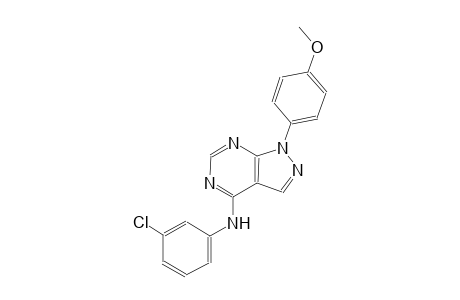 1H-pyrazolo[3,4-d]pyrimidin-4-amine, N-(3-chlorophenyl)-1-(4-methoxyphenyl)-