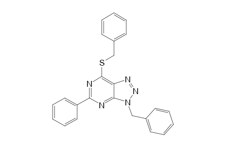3-benzyl-7-(benzylthio)-5-phenyl-triazolo[4,5-d]pyrimidine