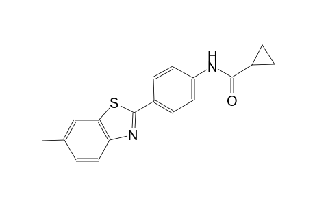 N-[4-(6-methyl-1,3-benzothiazol-2-yl)phenyl]cyclopropanecarboxamide