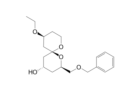(2R,4S,6S,10S)-2-((Benzyloxy)methyl)-10-ethoxy-1,7-dioxaspiro[5.5]undecan-4-ol