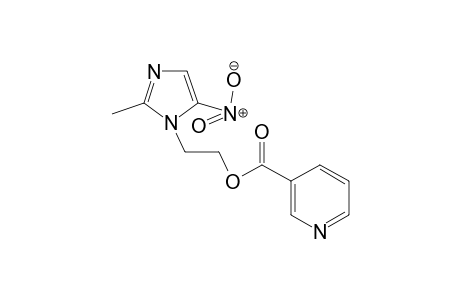 2-(2-Methyl-5-nitro-1H-imidazol-1-yl)ethyl nicotinate